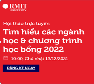 Đại học RMIT: Hội thảo chương trình học bổng 2022